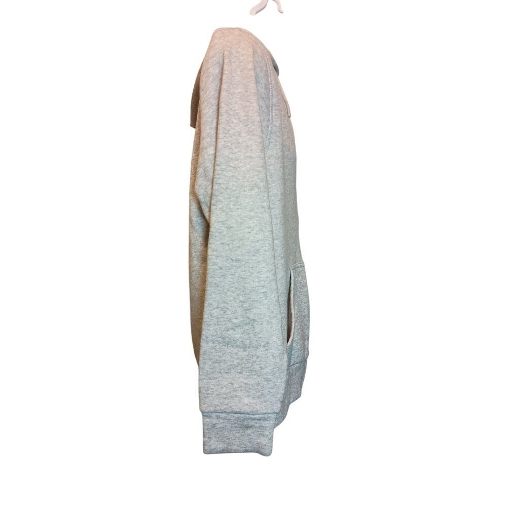 Men's Hurley Reflective Logo Full-Zip Fleece Hoodie Gray Size L - Picture 2 of 9